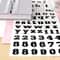 12 Pack: Black Small Font Alphabet Stickers by Recollections™